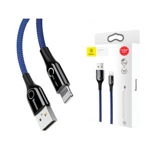 Baseus inteligentny kabel USB lightning iPad iPhone 5 6-s 7 8 X - niebieski